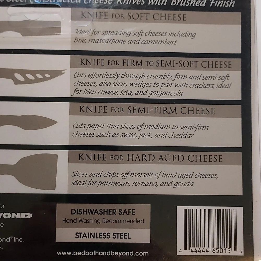 Cheese Knives Set Of 4 Stainless Steel